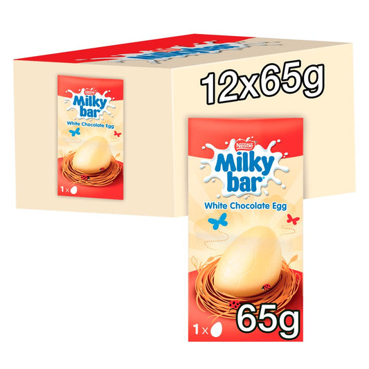 12 x Milkybar White Chocolate Small Easter Egg - 72GM