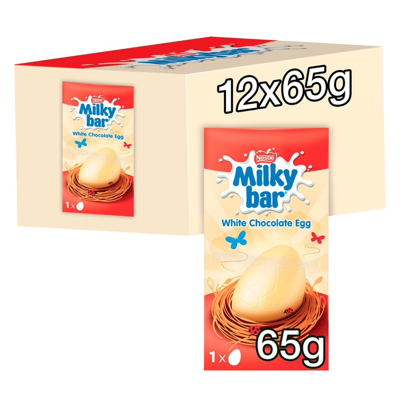 12 x Milkybar White Chocolate Small Easter Egg - 72GM