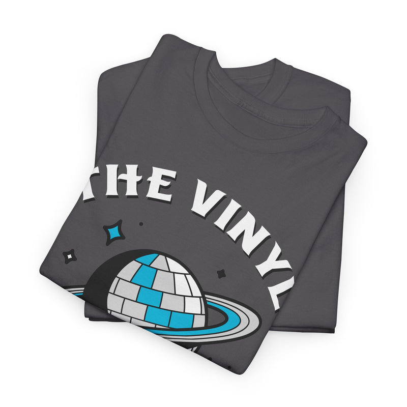The Vinyl Frontier T-Shirt, in display