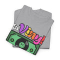 'In Vinyl We Trust' Men's T-Shirt, side angle