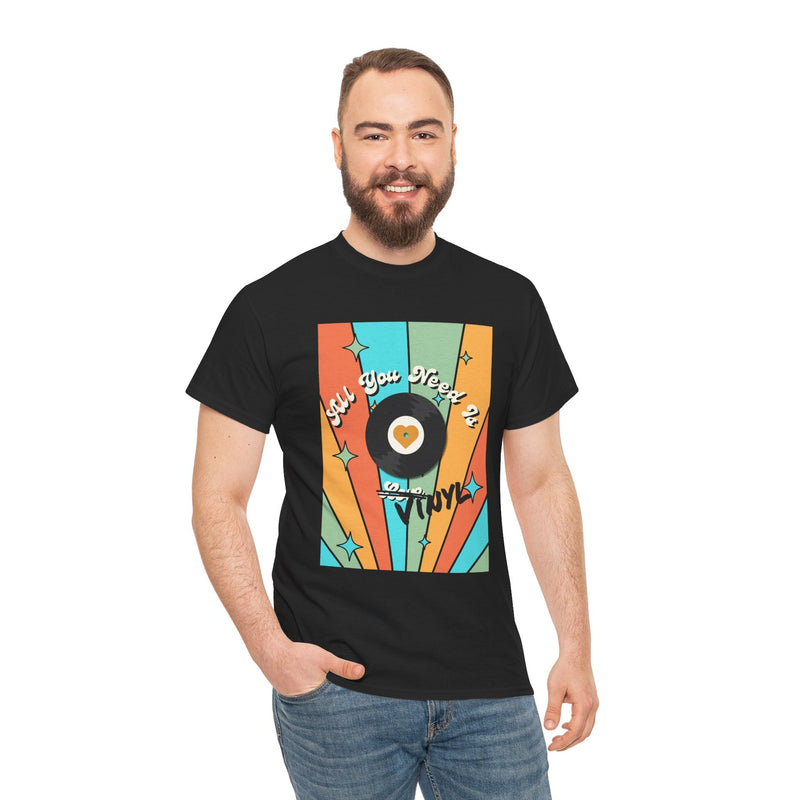 'All You Need Is Vinyl' T-Shirt, rear view