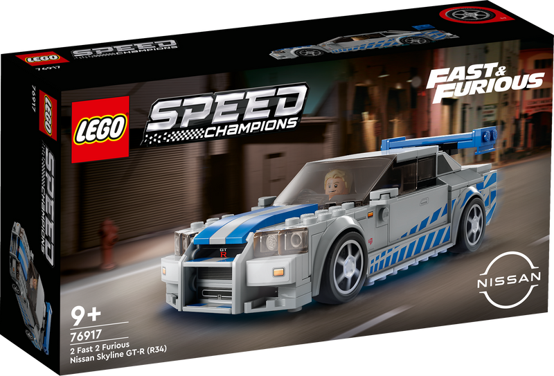 Lego Speed Champions 76917 2 Fast 2 Furious Nissan Skyline GT-R (R34)