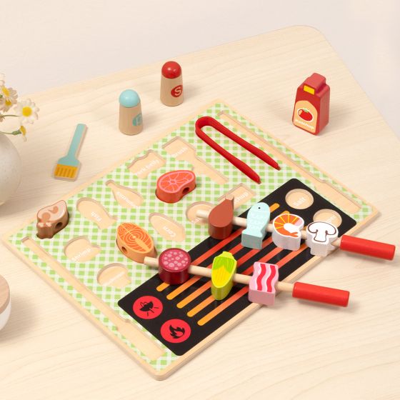 Wooden Grill Play Set