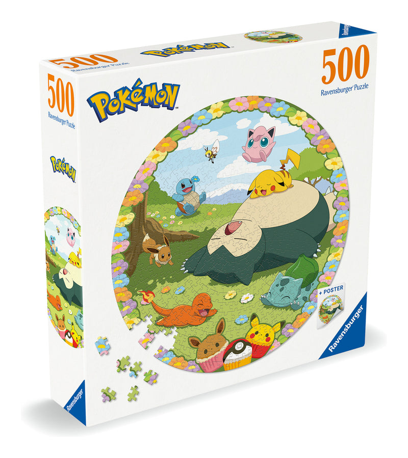 Pokemon Circular 500 Piece Jigsaw Puzzle