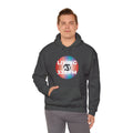 'Living at 33rpm' Men's Hoodie, in display