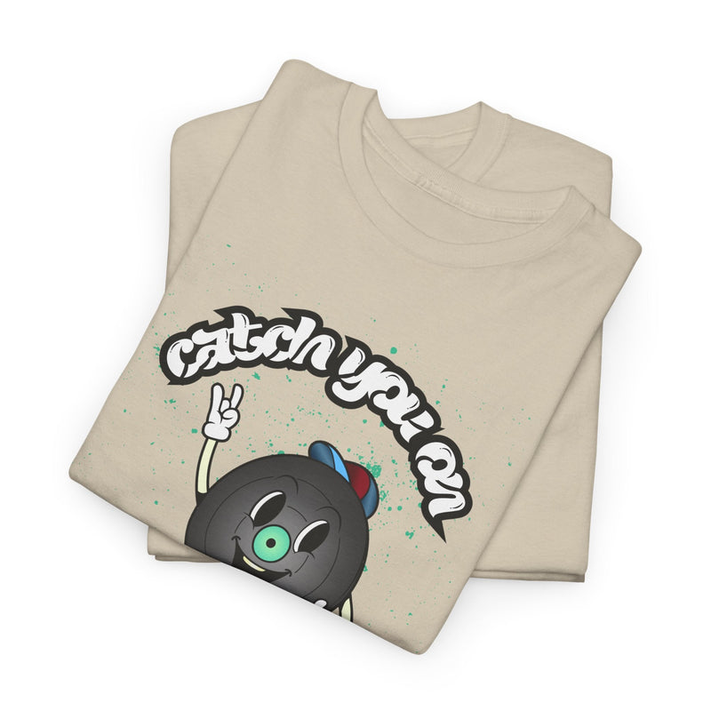 'Catch You On The Flip Side' Men's Vinyl T-Shirt, alternate view