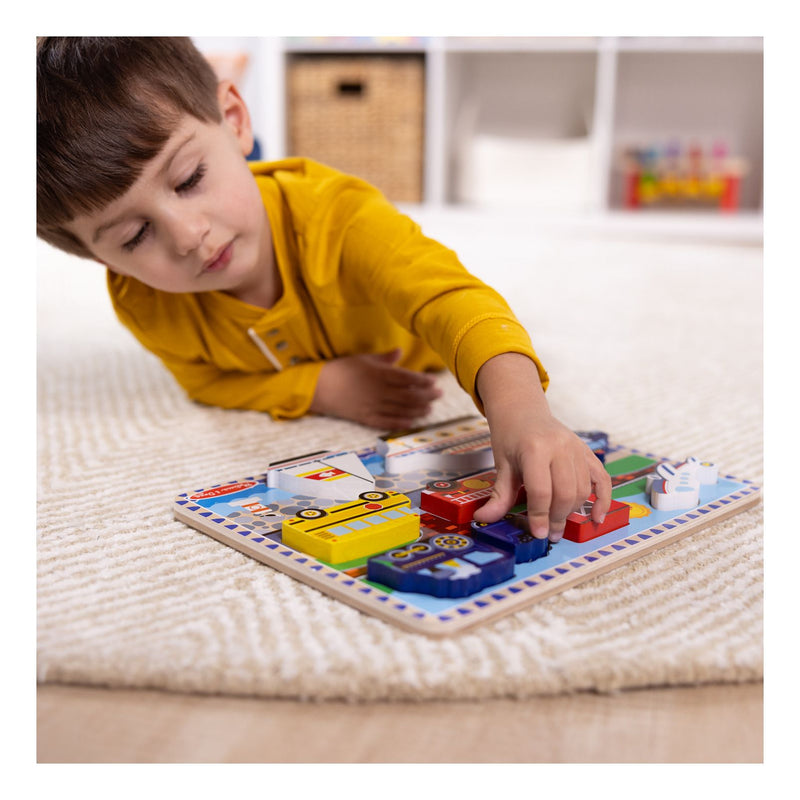 Melissa & Doug - Vehicle Chunky Puzzle - Image