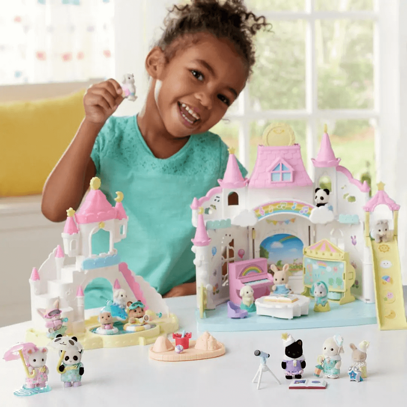Sylvanian Families Nursery Friends - Pool Fun Trio for Ages 3 and Up, packaging shot