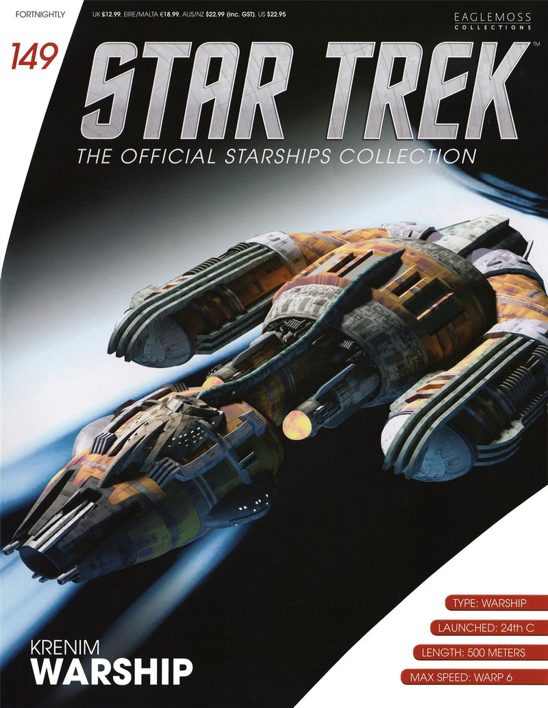 Krenim Warship Model Die Cast Ship (Eaglemoss / Star Trek), alternate view