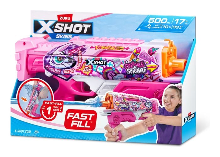 XShot Fast-Fill Skins Hyperload Unicorn Splash Water Blaster