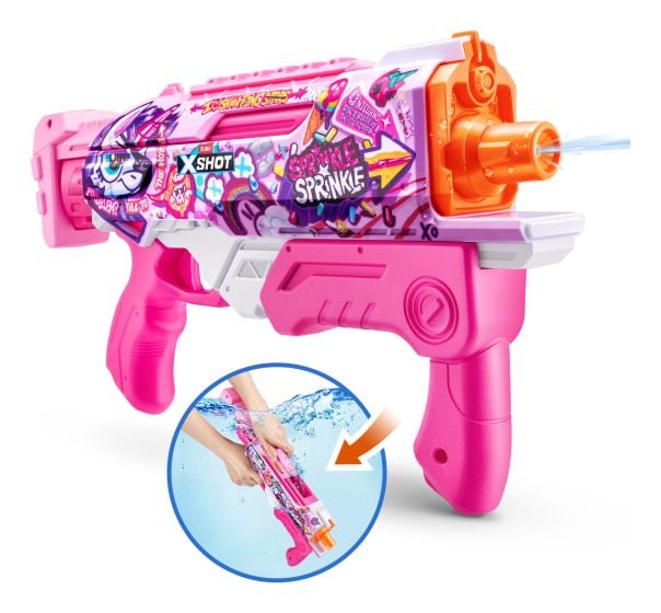 XShot Fast-Fill Skins Hyperload Unicorn Splash Water Blaster