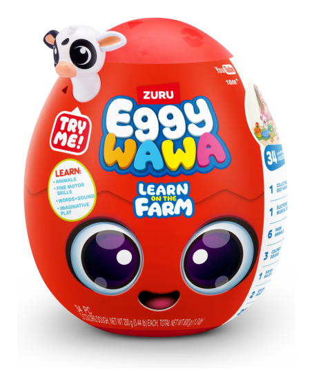 Eggywawa Surprise Egg with Farm Animal Toy Inside