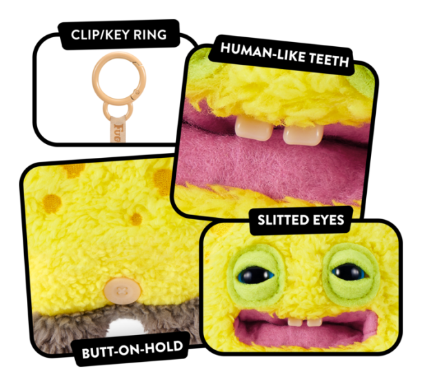 Fuggler SpongeBob 5-inch Licensed Keyring Assortment, alternate view