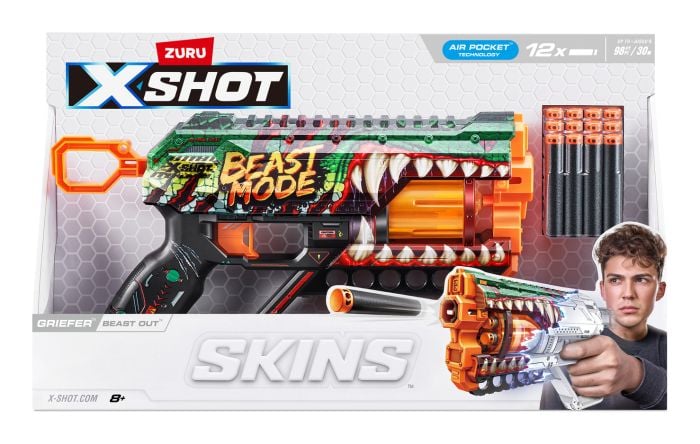 XShot Skins Griefer Dart Blaster Game Toy with 12 Darts