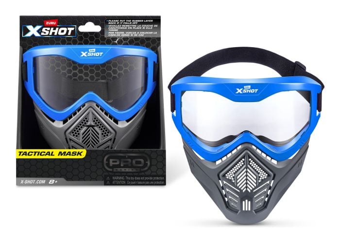 XShot Tactical Face Mask Blaster Gear, side angle