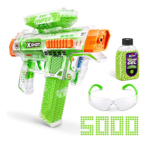 XShot Nightstrike Hyper Gel Glow In The Dark Blaster with 5000 Glow Pellets