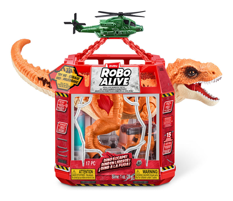 Robo Alive Dino Escape Series 1, showing reverse
