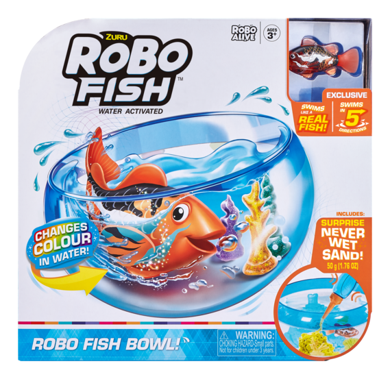 Robo Alive Robo Fish Playset Series 1 Assorted, packaging shot