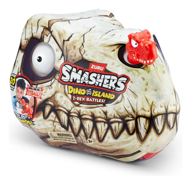 Smashers Dino Island Mini T-Rex Battle S1 Assorted, side angle
