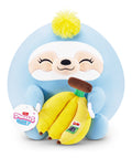 Snackles 14in Plush - Sloth & Dole (Banana), rear view