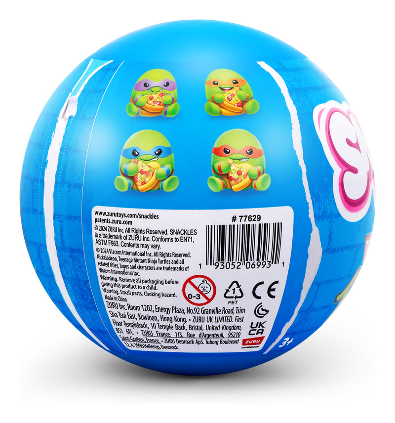 Snackles 5-Inch Plush Teenage Mutant Ninja Turtles Edition, rear view