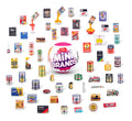 Mini Brands Retro Grocery S1 Capsule, size reference