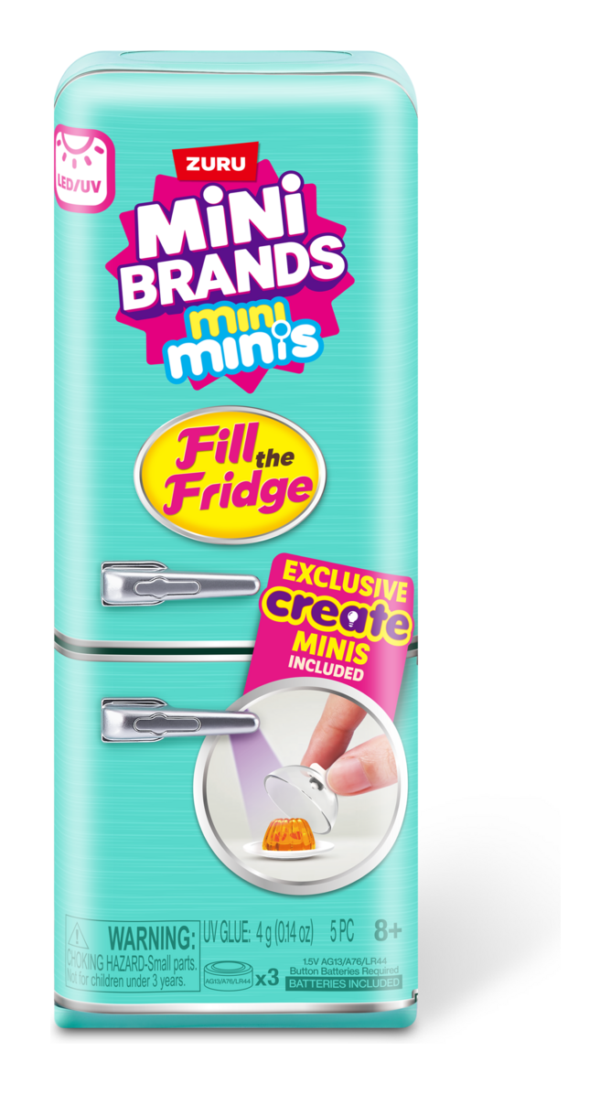 Mini Brands Fill The Fridge Playset S1, in display