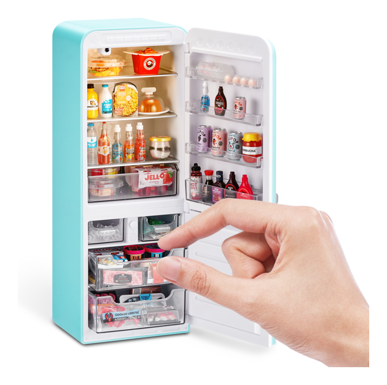 Mini Brands Fill The Fridge Playset S1, size reference