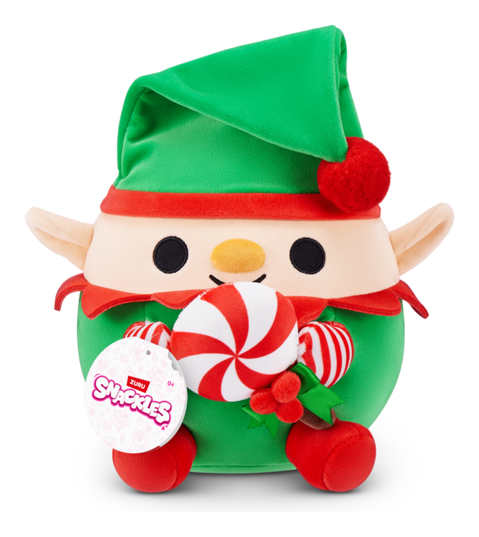 Snackles 8in Christmas S2, showing reverse