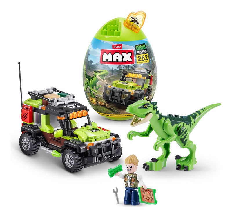 Max Dino Adventure Raptor Force (252 Pieces), rear view