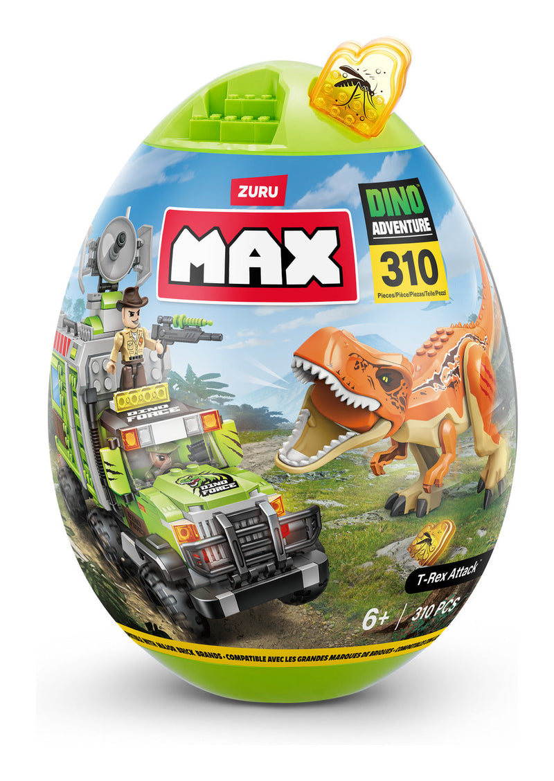 Max Dino Adventure T-Rex Attack (310 Pieces), packaging shot