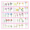 Max Premium Flowers Building Bricks Collection, in display