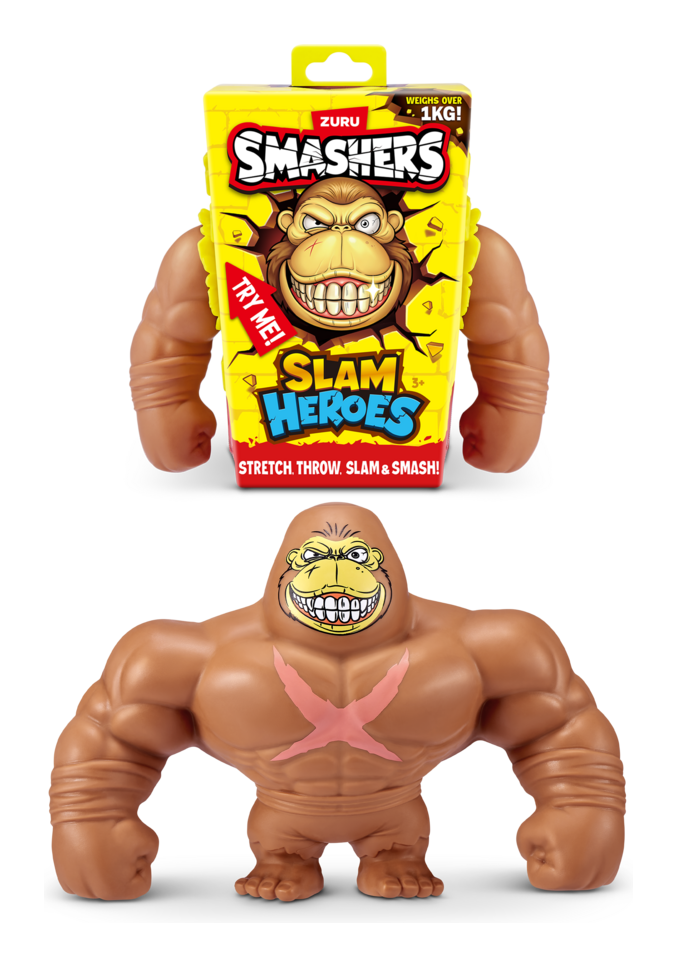 Smashers Slam Heroes Series 1, Collectible Bendy Squishy Monsters, additional view