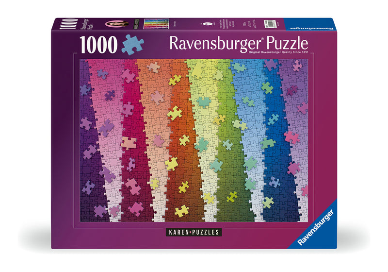 Colours on Colours 1000 Piece Jigsaw Puzzle
