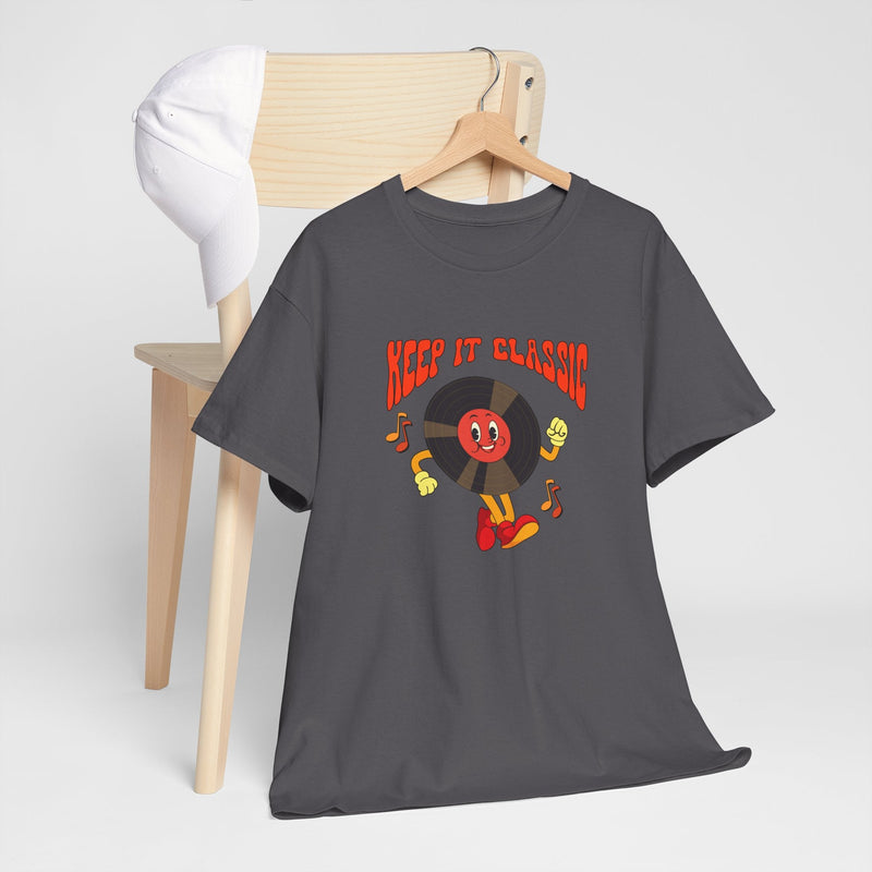 'Keep It Classic' Retro T-Shirt, in display