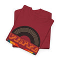 Vinyl Record Logo Men's T-Shirt, close-up detail