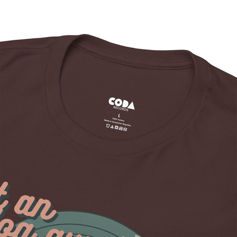 'Just an Analog Guy, In a Digital World' Men's T-Shirt, close-up detail