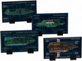 Shuttlecraft Set 5 (Air Tram, Tug, Galileo & Type-8) Model Diecast SSSUK713 Collector's Ships (Eaglemoss / Star T, side angle