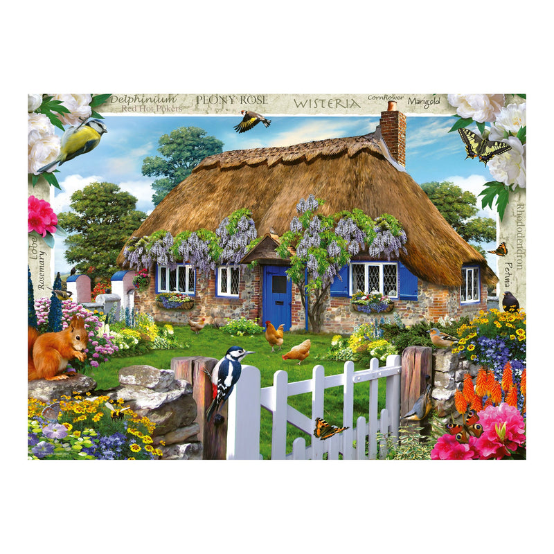 Happy Days No.10, Country Gardens 4x 500 Piece Jigsaw Puzzles