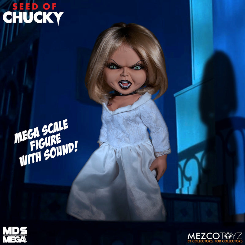 Seed of Chucky Tiffany White Dress 15" MDS Mega Scale Talking Figure packaging view