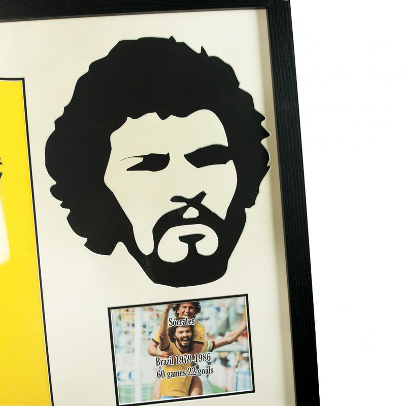 Brasil Socrates Signed Shirt Silhouette, side angle
