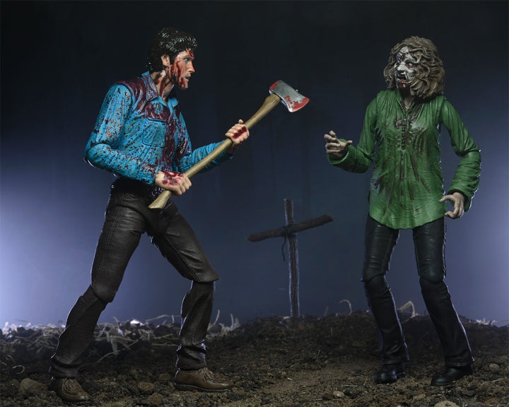 Evil Dead: Bloody Ash and CHeryl Williams Ultimate 7" 2-Piece Scale Action Figures