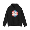 'Living at 33rpm' Men's Hoodie, in display