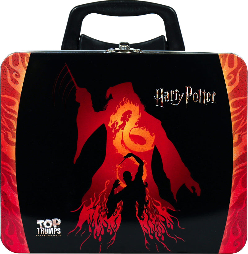 Harry Potter Witches & Wizards Top Trumps Collectors Tin, in display