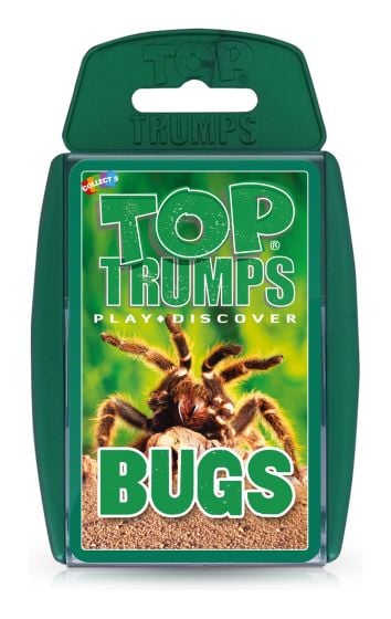 Bugs Top Trumps Card Game, in display