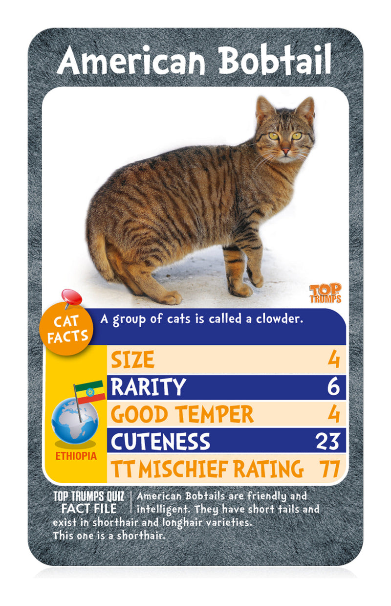 Cats Top Trumps Card Game, additional view