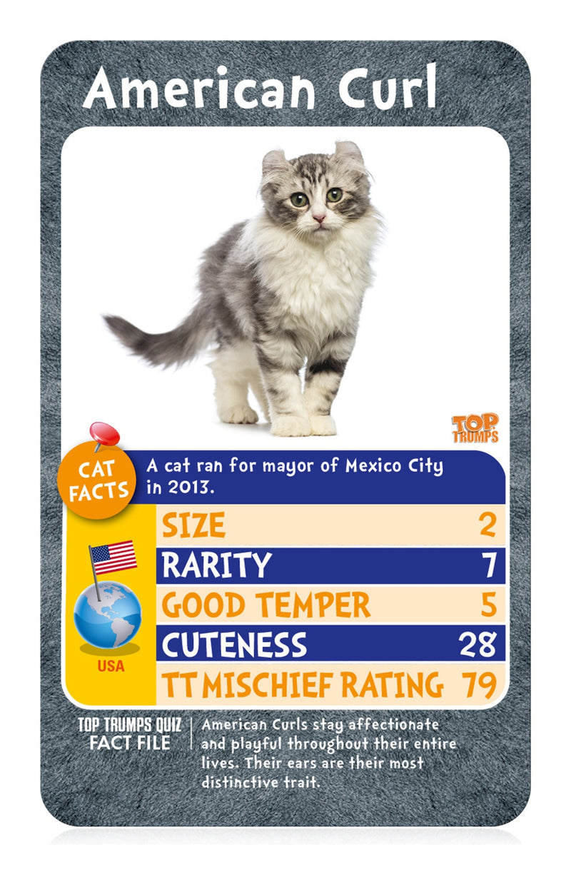 Cats Top Trumps Card Game, product detail