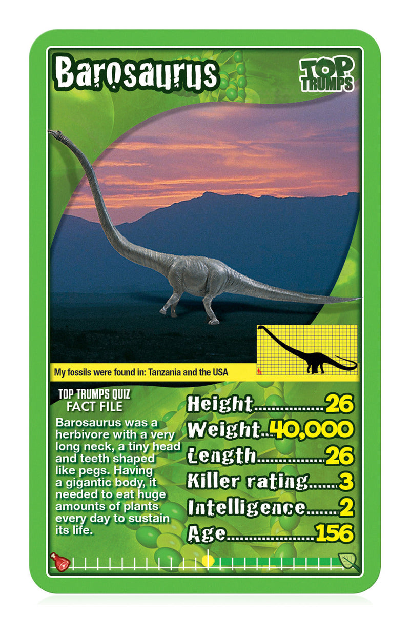 Dinosaurs Top Trumps Card Game, alternate view