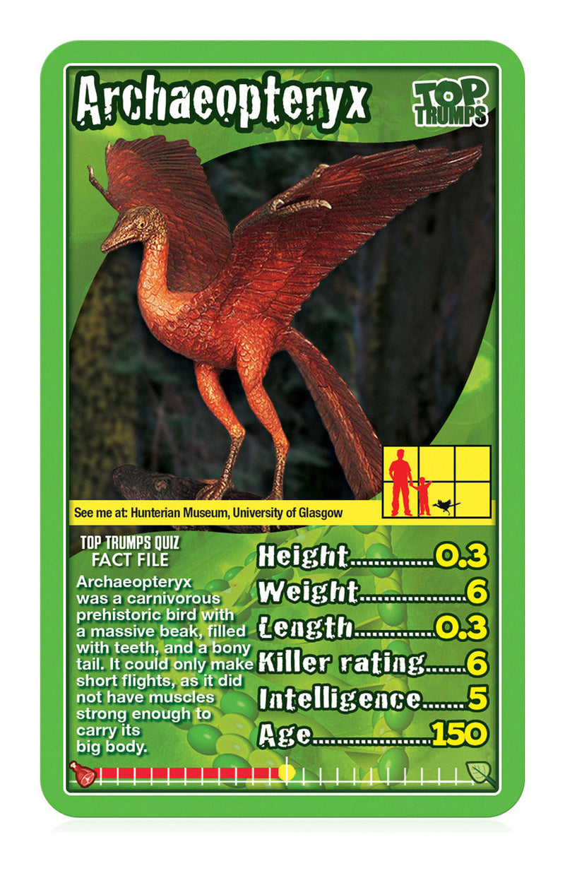 Dinosaurs Top Trumps Card Game, side angle