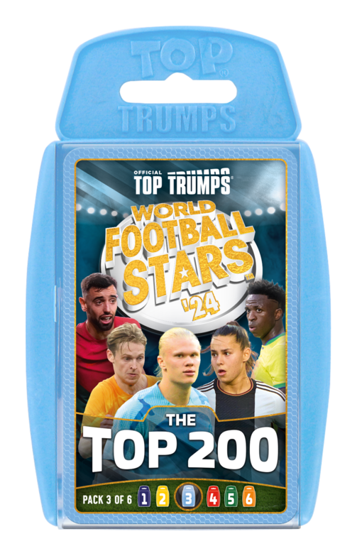 World Football Stars Top 200 Top Trumps - Pack 3, packaging shot